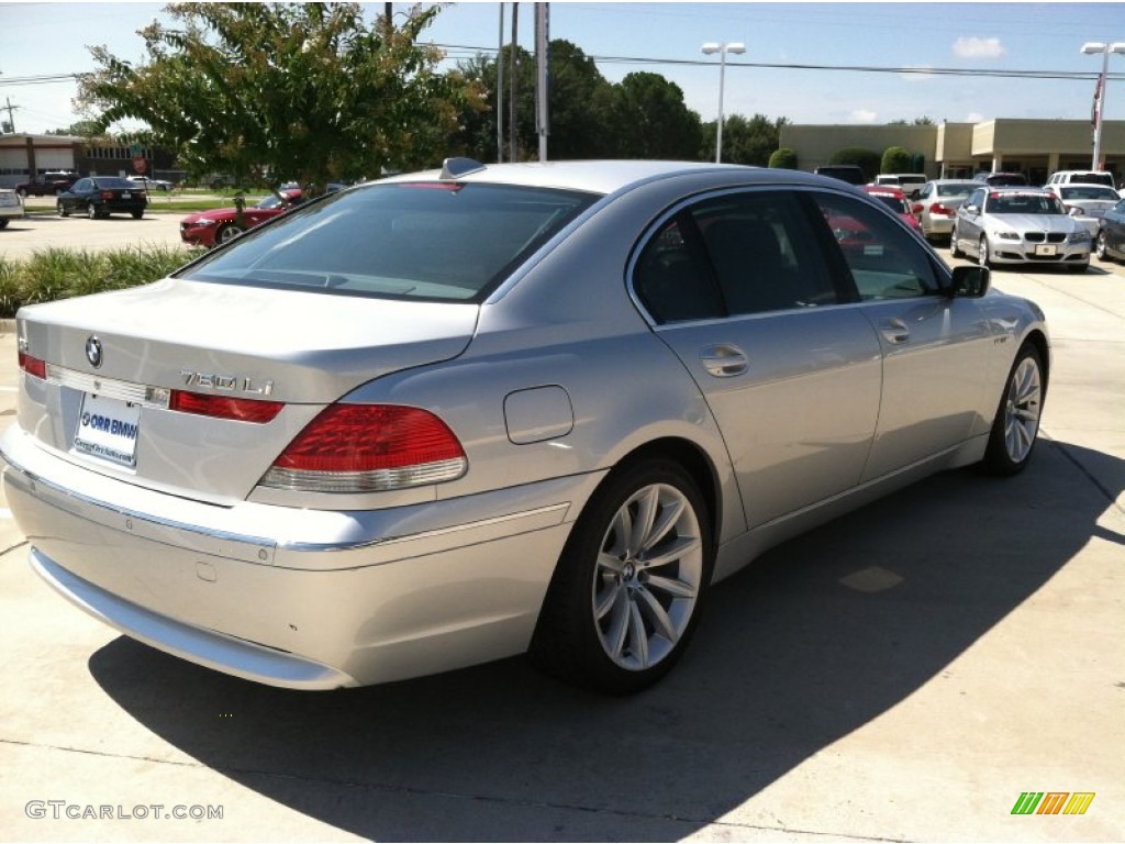 2003 7 Series 760Li Sedan - Titanium Silver Metallic / Basalt Grey/Flannel Grey photo #8