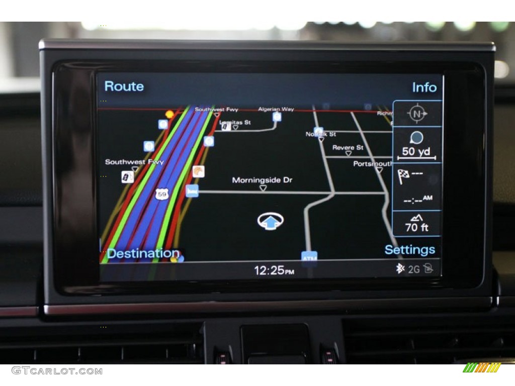 2013 Audi A6 3.0T quattro Sedan Navigation Photo #68240350