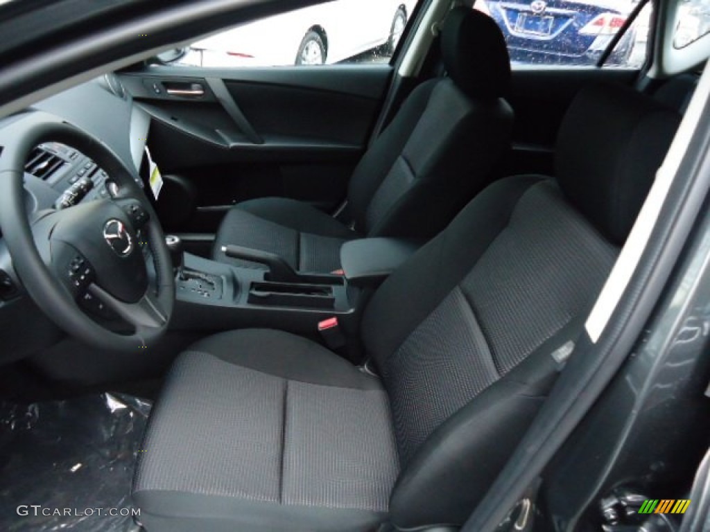 2012 MAZDA3 i Touring 5 Door - Graphite Mica / Black photo #10