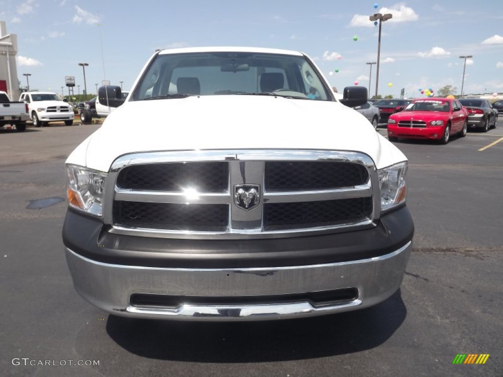 2011 Ram 1500 ST Regular Cab - Bright White / Dark Slate Gray/Medium Graystone photo #2