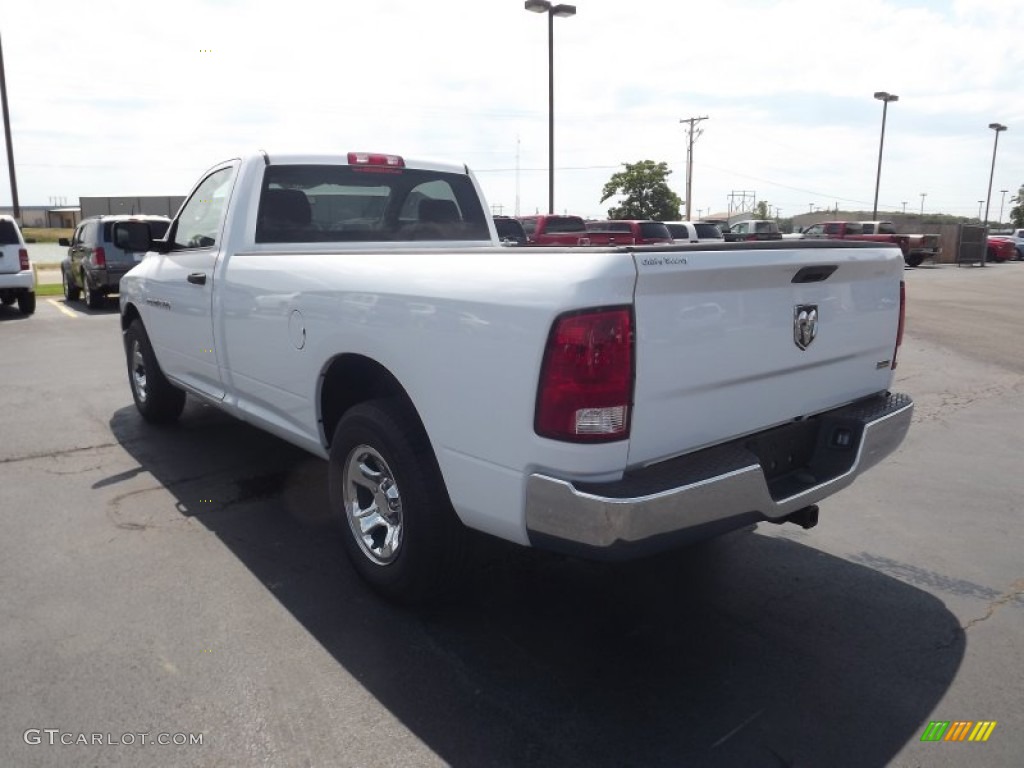 2011 Ram 1500 ST Regular Cab - Bright White / Dark Slate Gray/Medium Graystone photo #7