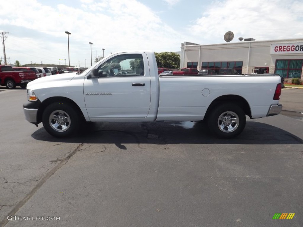 2011 Ram 1500 ST Regular Cab - Bright White / Dark Slate Gray/Medium Graystone photo #8