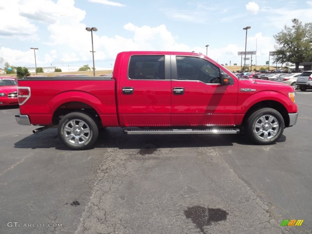 Red Candy Metallic 2010 Ford F150 XLT SuperCrew Exterior Photo #68241451