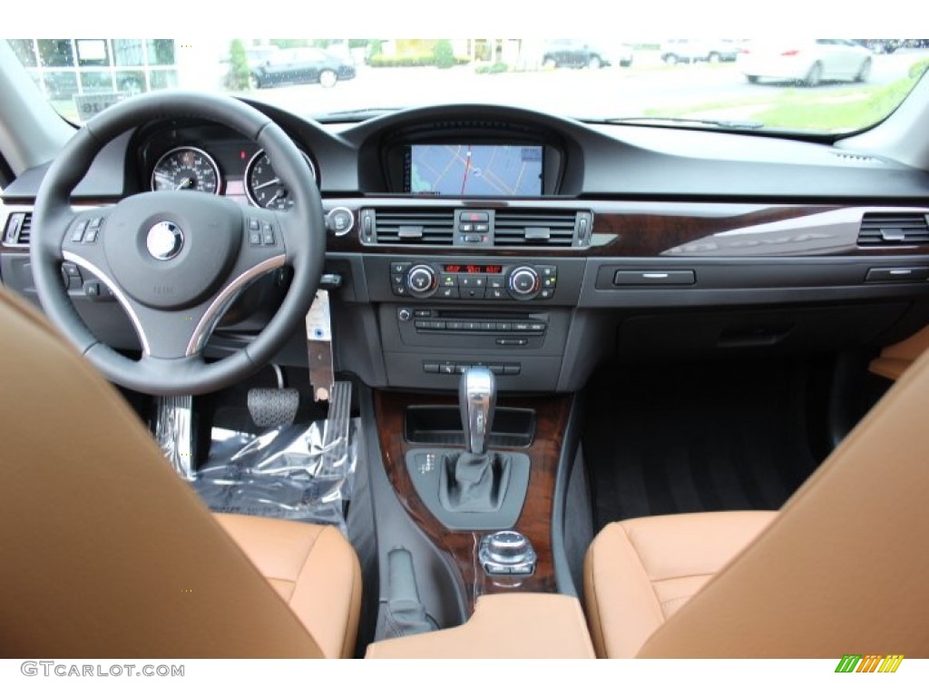 2012 3 Series 328i xDrive Coupe - Mineral White Metallic / Saddle Brown photo #13