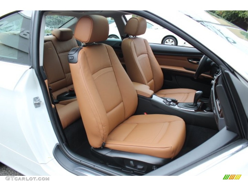 2012 3 Series 328i xDrive Coupe - Mineral White Metallic / Saddle Brown photo #27