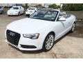 Glacier White Metallic 2013 Audi A5 2.0T quattro Cabriolet Exterior