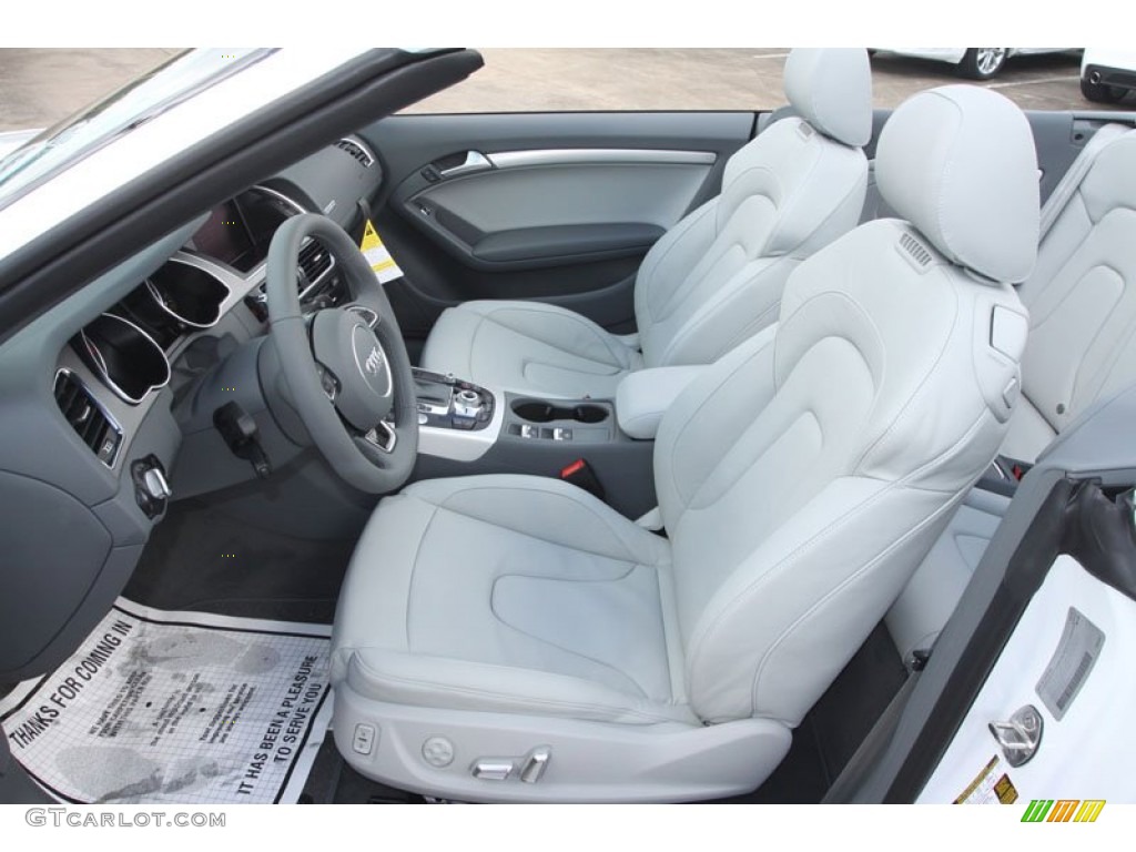 Titanium Grey/Steel Grey Interior 2013 Audi A5 2.0T quattro Cabriolet Photo #68242579