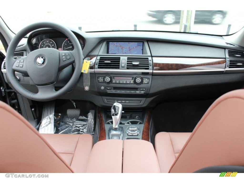 2012 BMW X5 xDrive35i Cinnamon Brown Dashboard Photo #68242789