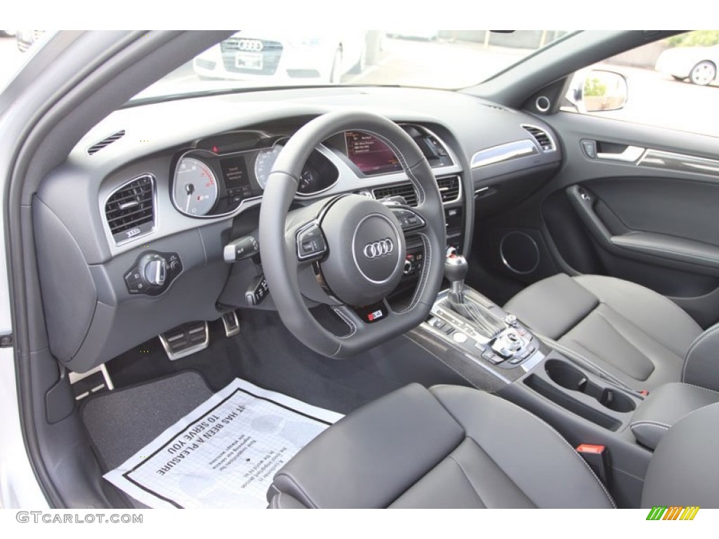 Black Interior 2013 Audi S4 3.0T quattro Sedan Photo #68243116