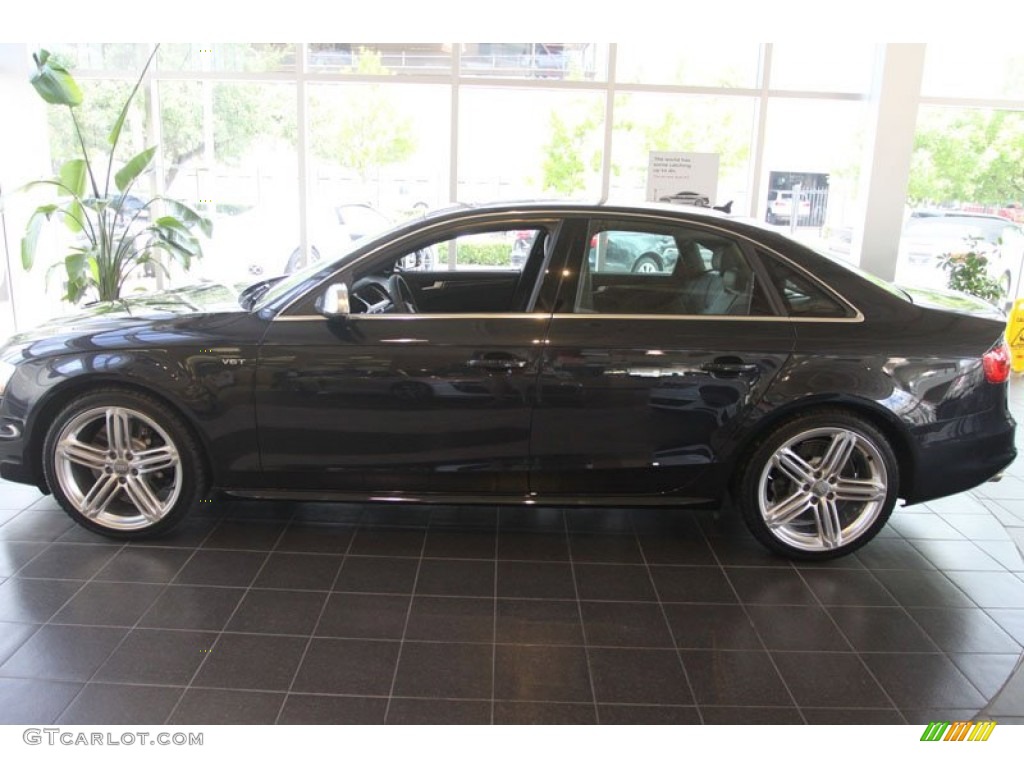 2013 S4 3.0T quattro Sedan - Moonlight Blue Metallic / Black photo #6