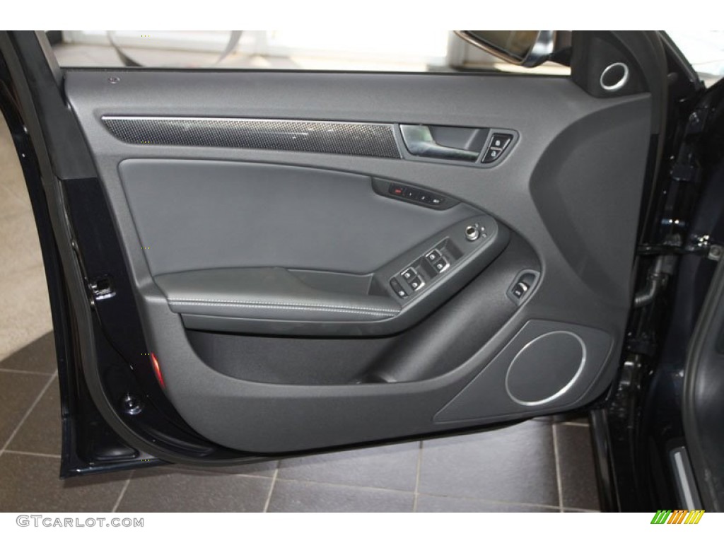 2013 Audi S4 3.0T quattro Sedan Black Door Panel Photo #68243365