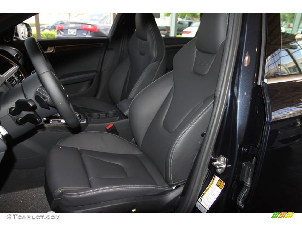 Black Interior 2013 Audi S4 3.0T quattro Sedan Photo #68243383