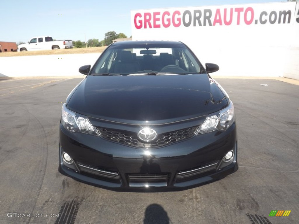 2012 Camry SE - Attitude Black Metallic / Black/Ash photo #2