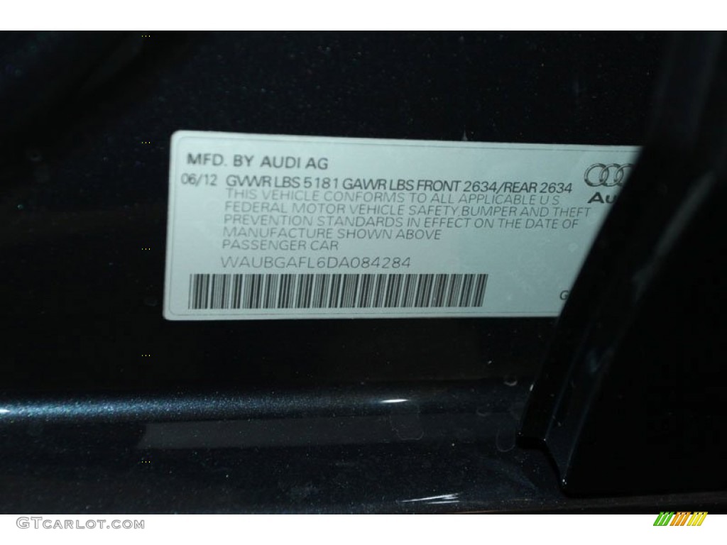 2013 S4 3.0T quattro Sedan - Moonlight Blue Metallic / Black photo #33