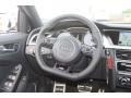 Black 2013 Audi S4 3.0T quattro Sedan Steering Wheel