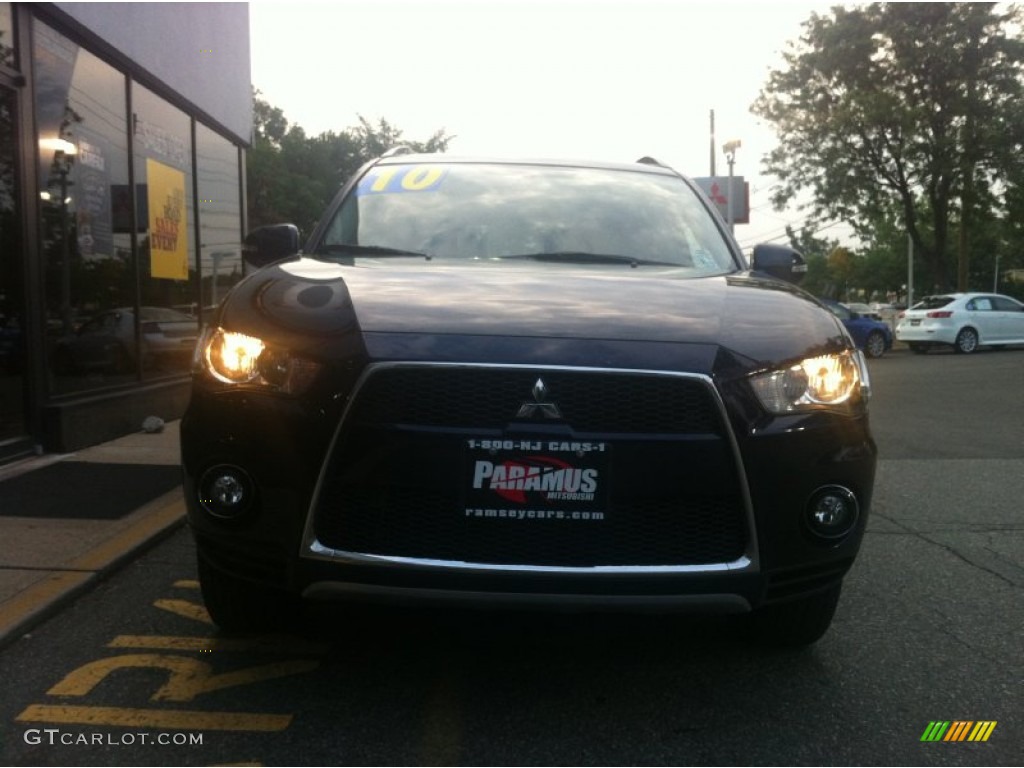 2010 Outlander SE 4WD - Cosmic Blue Metallic / Black photo #3