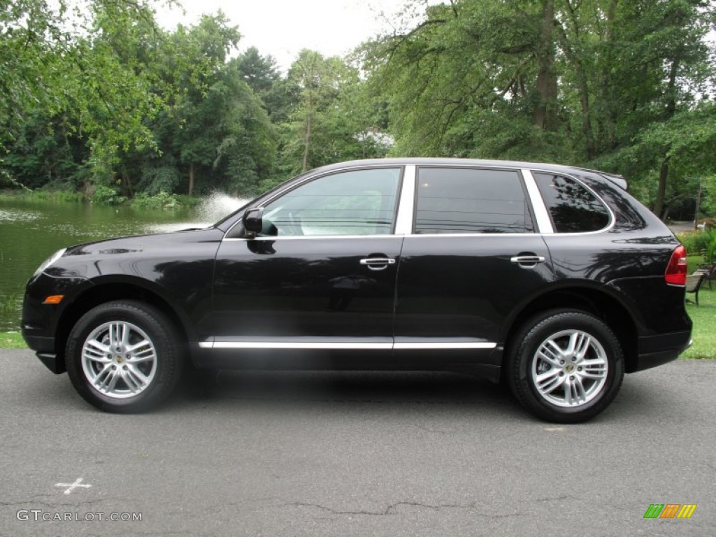 Basalt Black Metallic 2009 Porsche Cayenne Tiptronic Exterior Photo #68244735