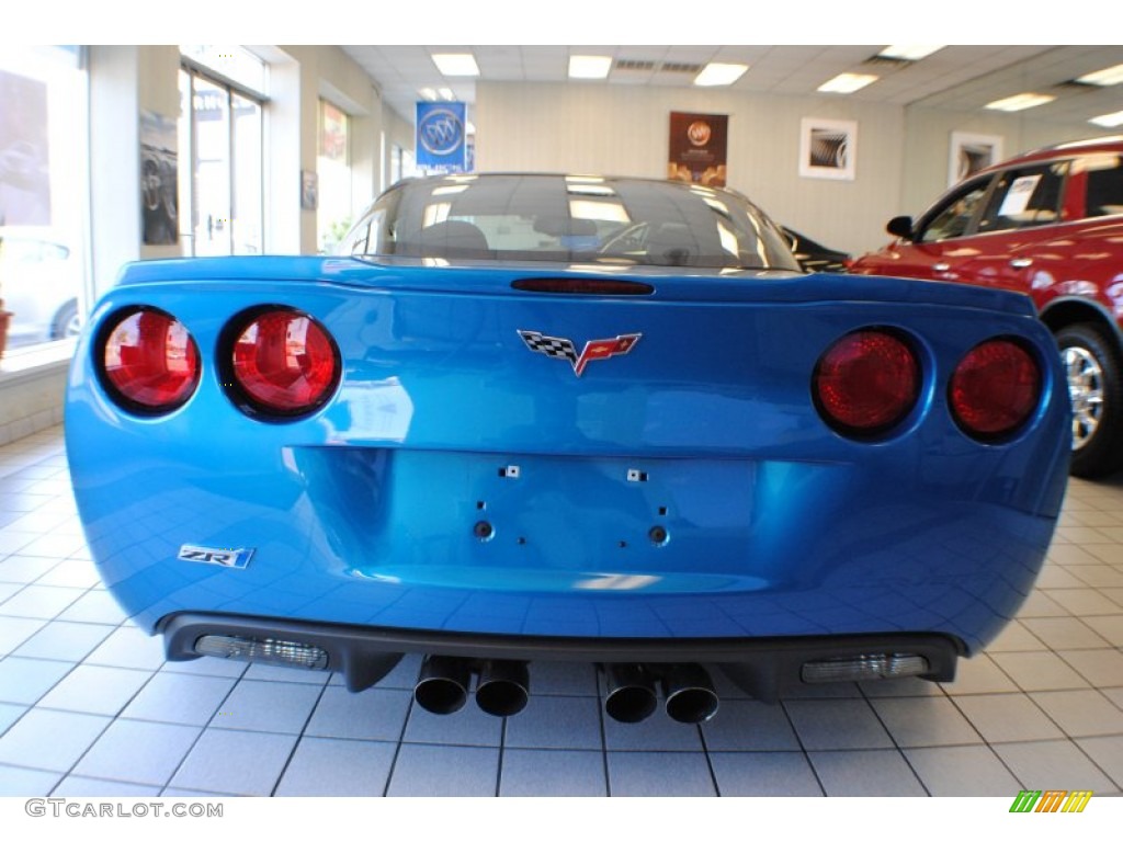 2009 Corvette ZR1 - Jetstream Blue Metallic / Ebony/Titanium Gray photo #4