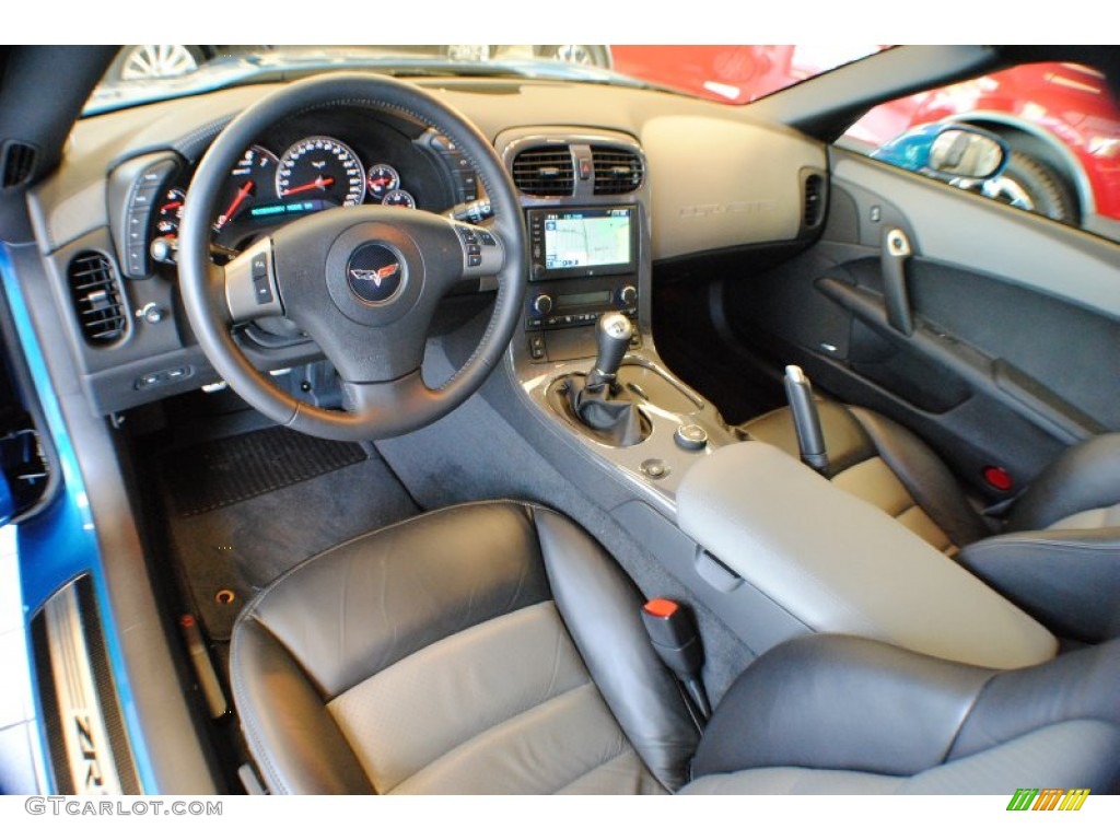 2009 Corvette ZR1 - Jetstream Blue Metallic / Ebony/Titanium Gray photo #13