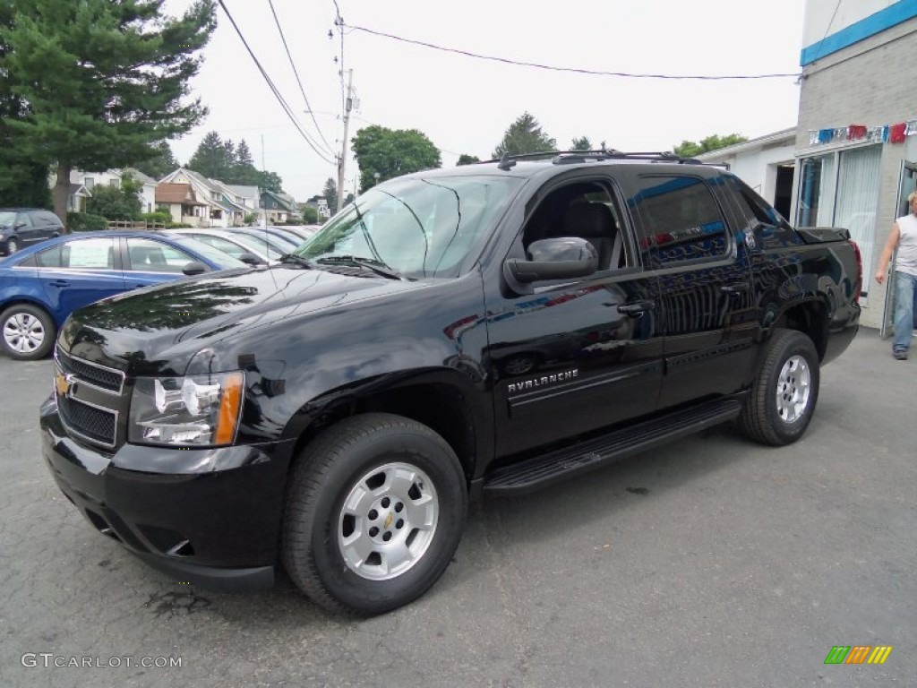 Black 2013 Chevrolet Avalanche LS 4x4 Black Diamond Edition Exterior Photo #68245087