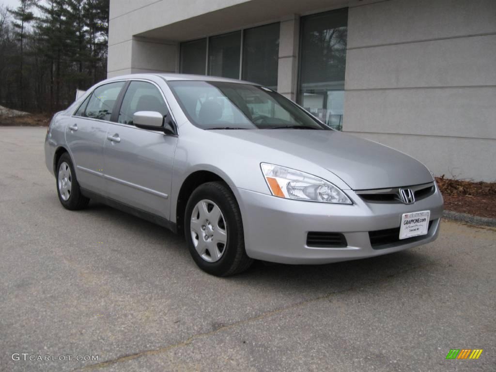 2007 Accord LX Sedan - Alabaster Silver Metallic / Black photo #1