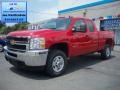 2012 Victory Red Chevrolet Silverado 2500HD LT Extended Cab 4x4  photo #1
