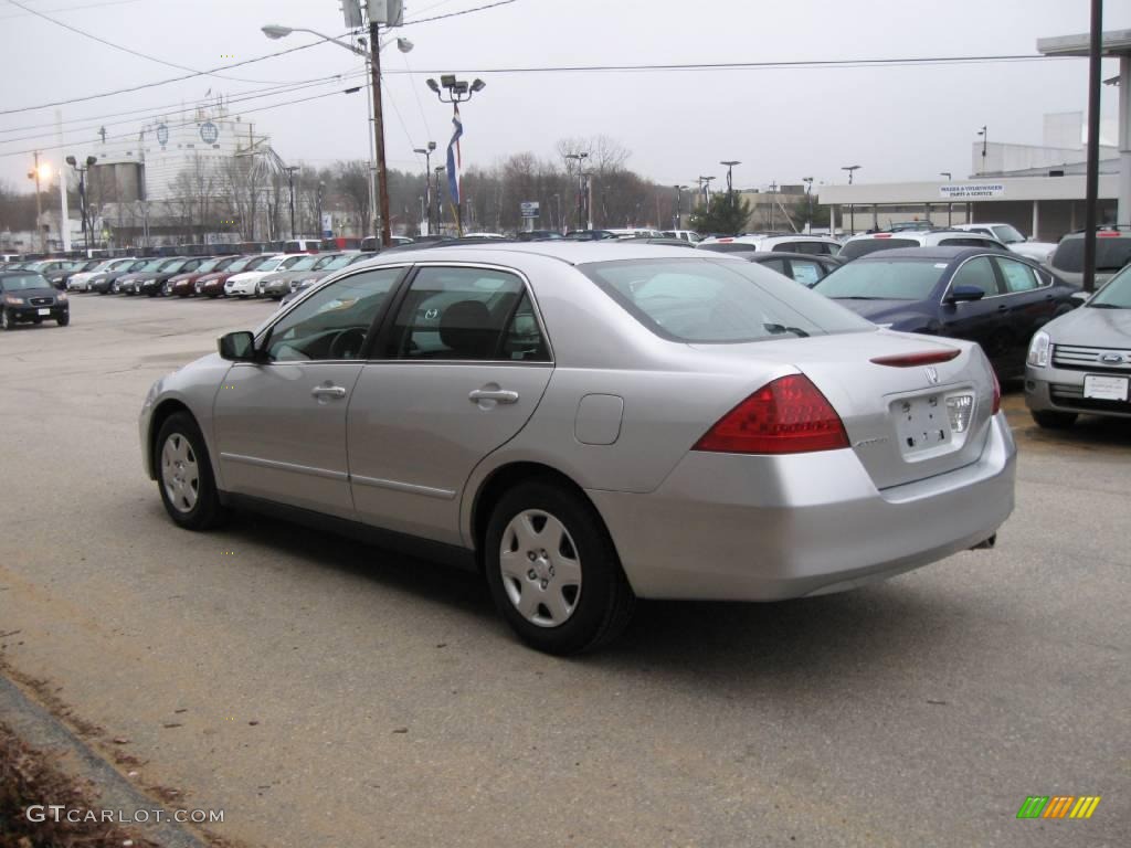 2007 Accord LX Sedan - Alabaster Silver Metallic / Black photo #9