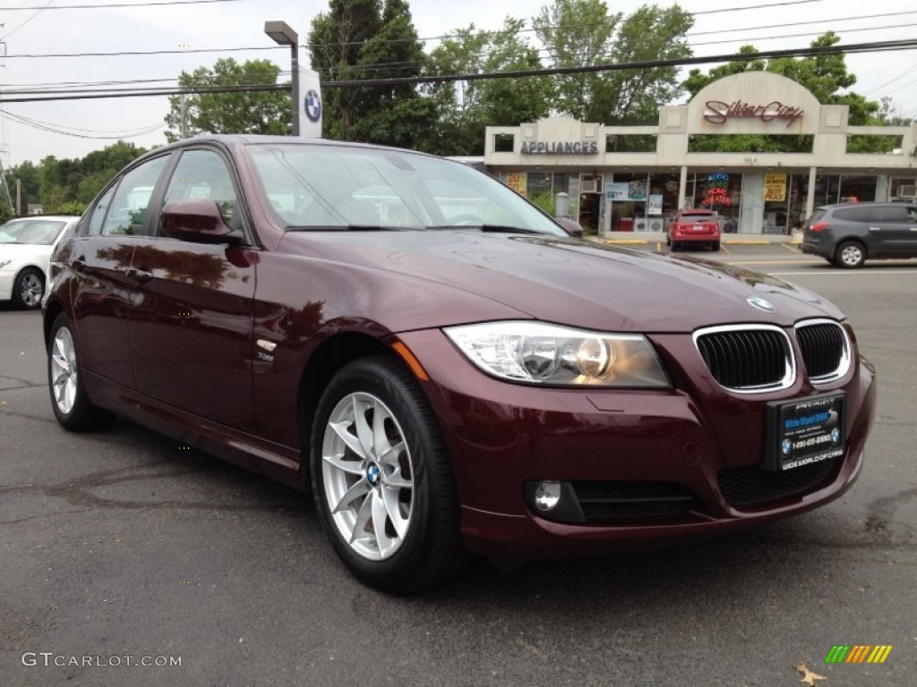 2009 3 Series 328xi Sedan - Barbara Red Metallic / Beige photo #3