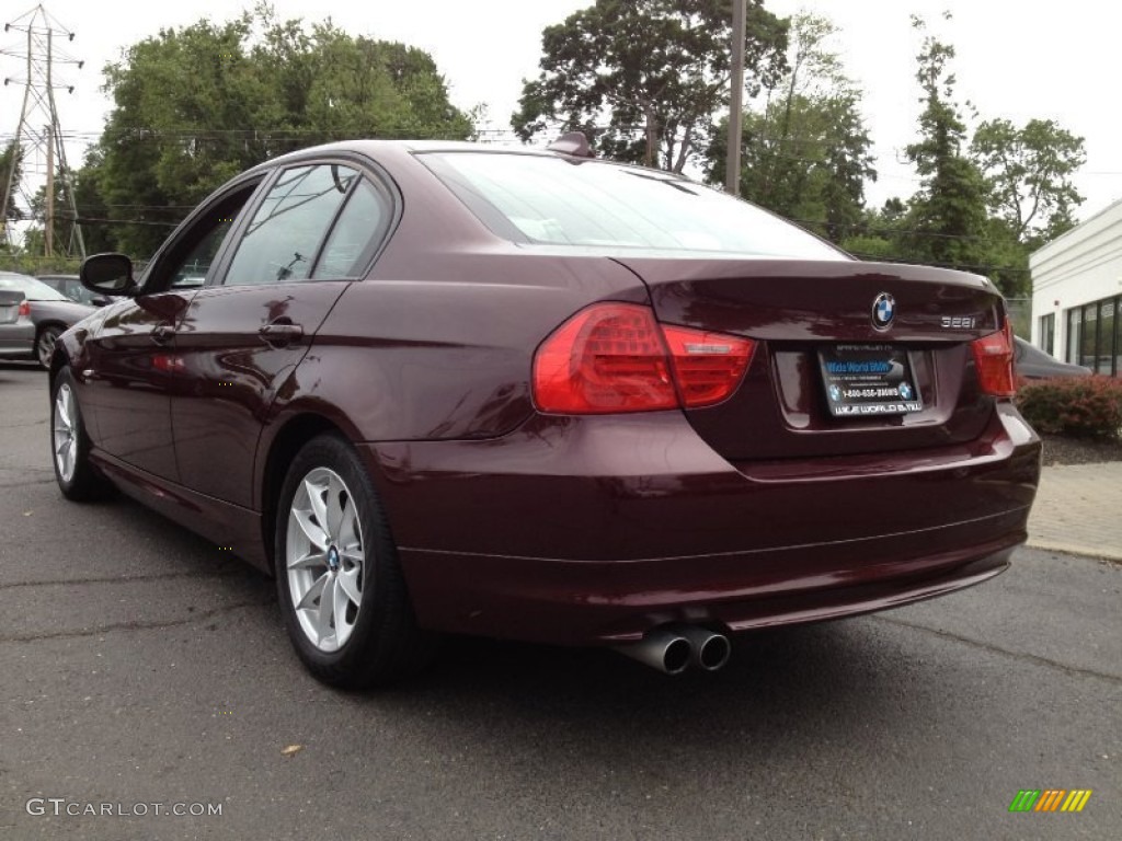 2009 3 Series 328xi Sedan - Barbara Red Metallic / Beige photo #6