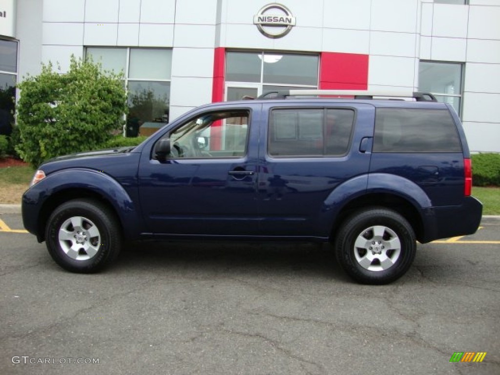 2010 Pathfinder S 4x4 - Navy Blue Metallic / Cafe Latte photo #3