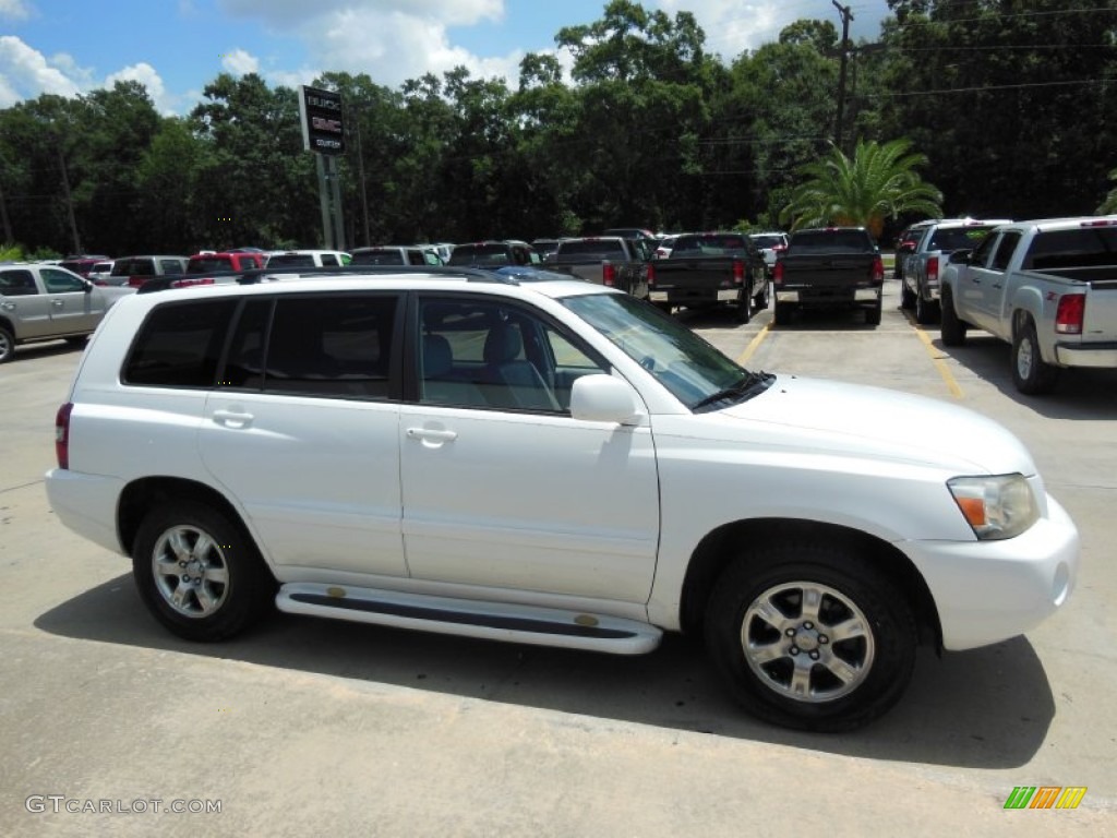 2004 Highlander V6 - Super White / Ash photo #4