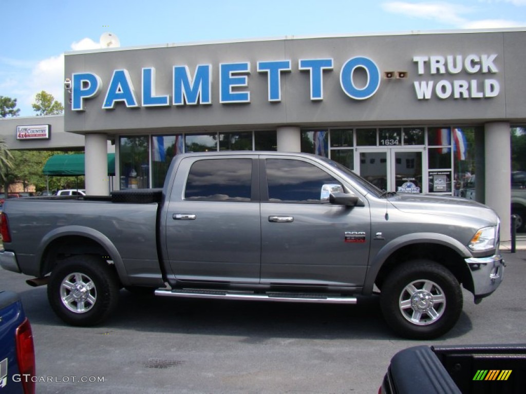 2010 Ram 2500 Laramie Crew Cab 4x4 - Mineral Gray Metallic / Dark Slate/Medium Graystone photo #1