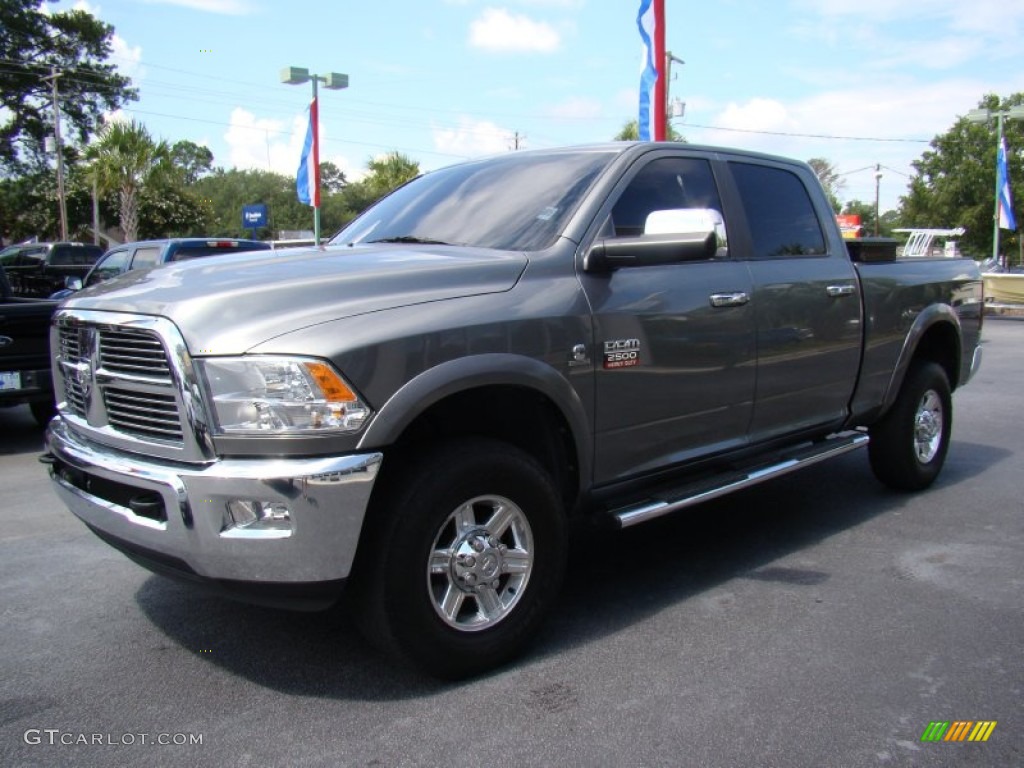 2010 Ram 2500 Laramie Crew Cab 4x4 - Mineral Gray Metallic / Dark Slate/Medium Graystone photo #4