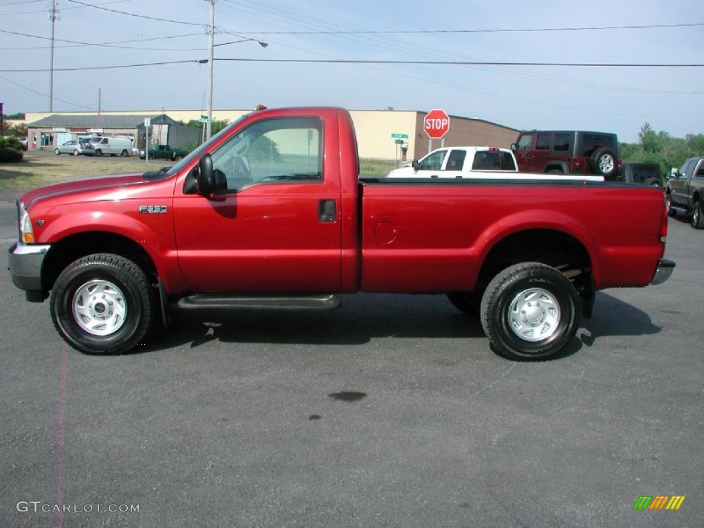 Toreador Red Metallic 2002 Ford F350 Super Duty XL Regular Cab 4x4 Exterior Photo #68248507