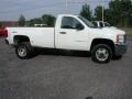 2009 Summit White Chevrolet Silverado 3500HD Work Truck Regular Cab 4x4 Dually  photo #5