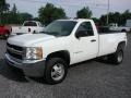 2009 Summit White Chevrolet Silverado 3500HD Work Truck Regular Cab 4x4 Dually  photo #11