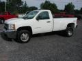 2009 Summit White Chevrolet Silverado 3500HD Work Truck Regular Cab 4x4 Dually  photo #12