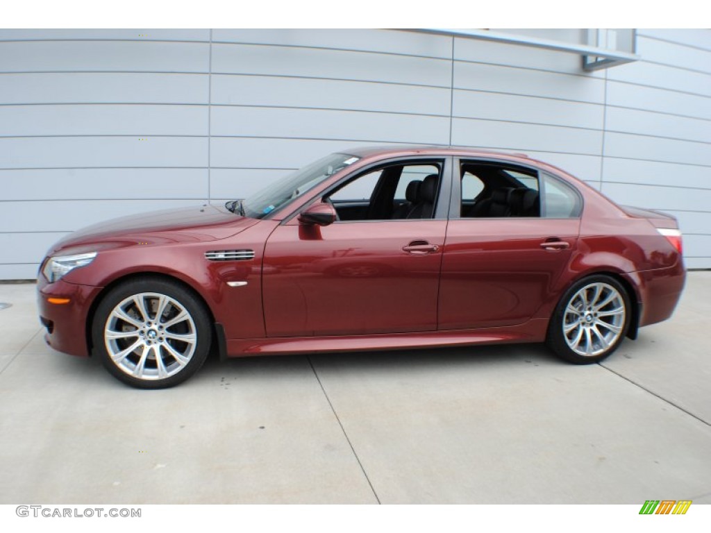 2008 M5 Sedan - Indianapolis Red Metallic / Black photo #3