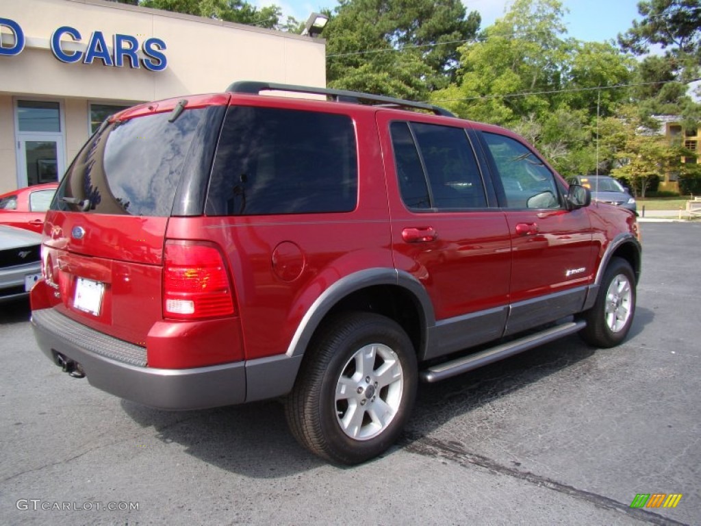 2004 Explorer XLT - Redfire Metallic / Graphite photo #8