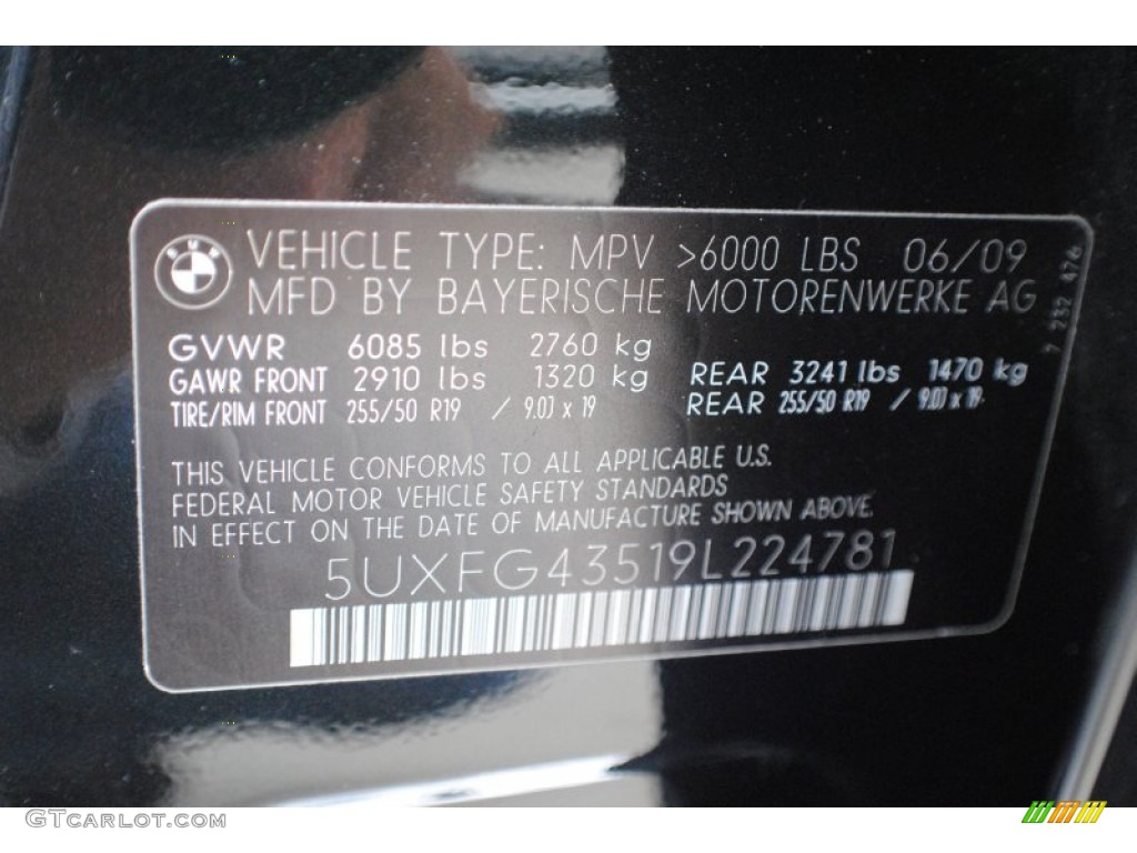 2009 X6 xDrive35i - Black Sapphire Metallic / Chateau Nevada Leather photo #17