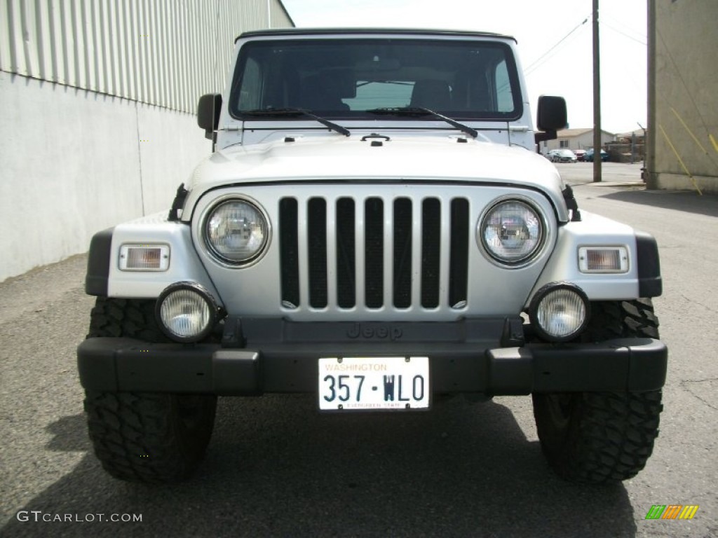 2004 Wrangler Sport 4x4 - Stone White / Dark Slate Gray photo #6