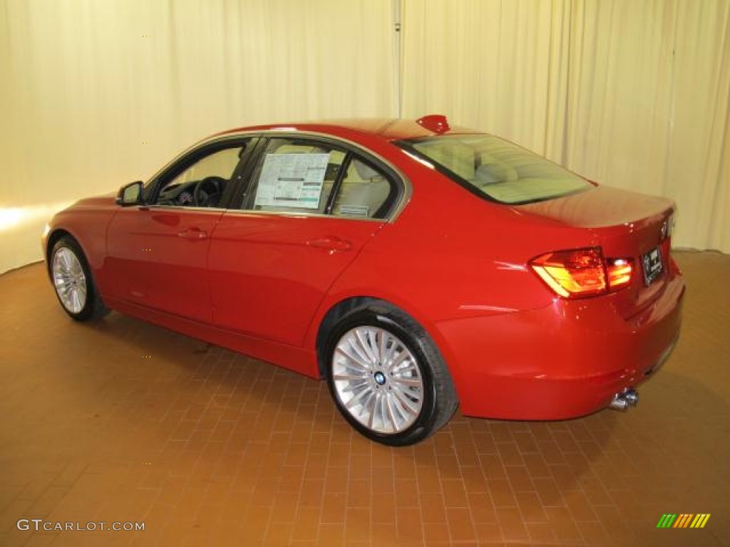 2012 3 Series 328i Sedan - Melbourne Red Metallic / Venetian Beige photo #3