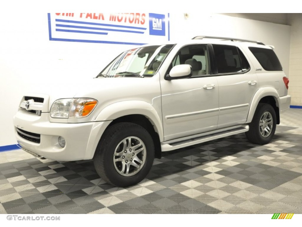 2005 Sequoia Limited 4WD - Arctic Frost Pearl / Taupe photo #1