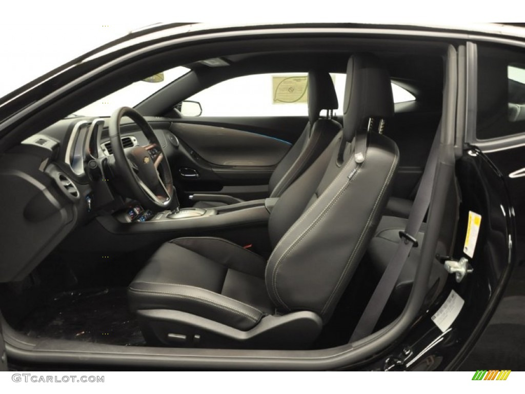 Black Interior 2013 Chevrolet Camaro LT Coupe Photo #68252139