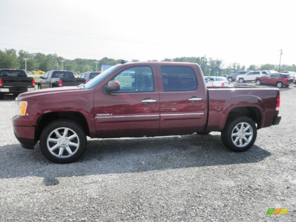 2013 Sierra 1500 Denali Crew Cab AWD - Sonoma Red Metallic / Cocoa/Light Cashmere photo #4
