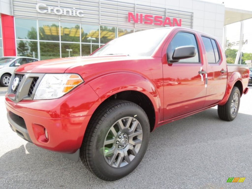 Lava Red Nissan Frontier