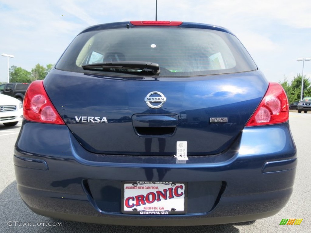 2012 Versa 1.8 S Hatchback - Blue Onyx Metallic / Charcoal photo #4
