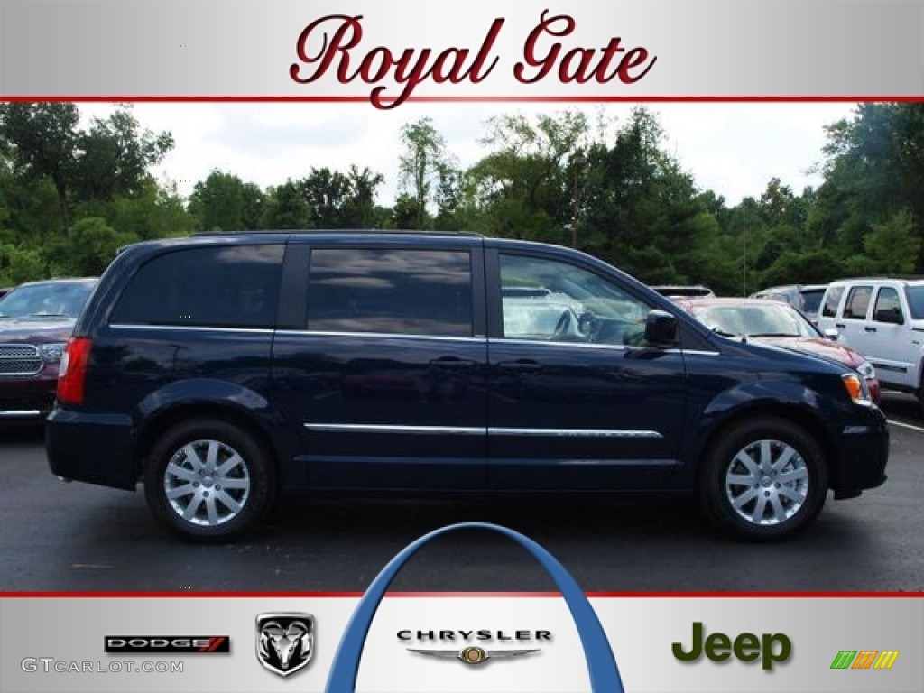 2012 Town & Country Touring - True Blue Pearl / Black/Light Graystone photo #1