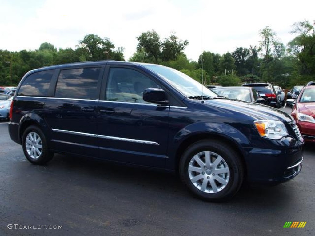 2012 Town & Country Touring - True Blue Pearl / Black/Light Graystone photo #2