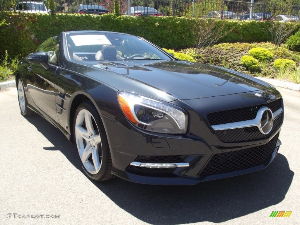 2013 SL 550 Roadster - Magnetite Black Metallic / Brown/Black photo #1